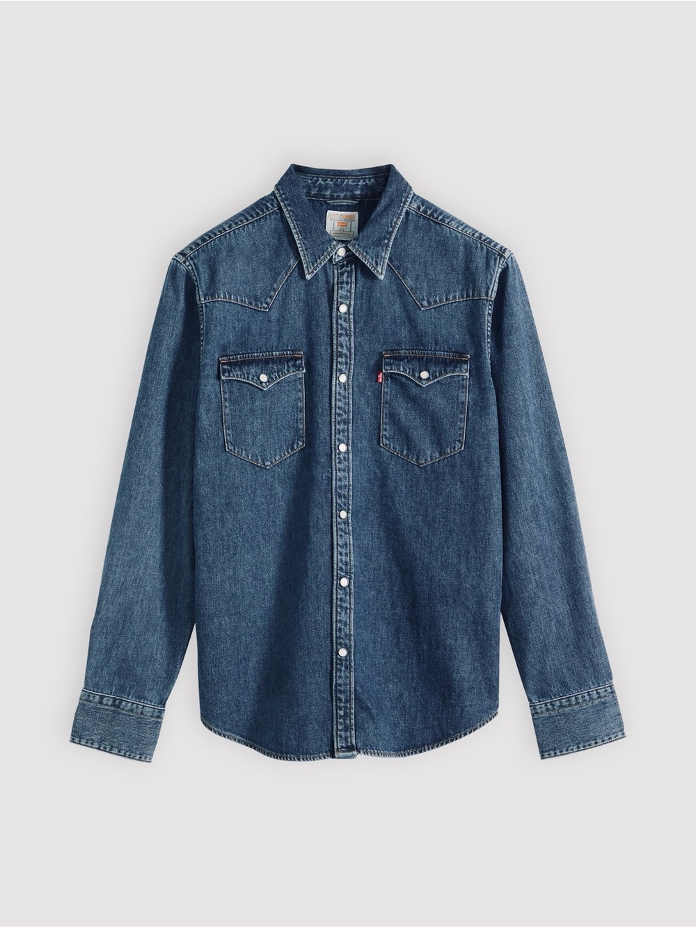 Levi's| Dark Blue Denim Ultimate Western Button-Up Snap Shirt Sz M